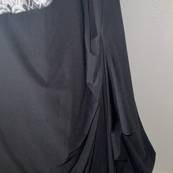 Dress Barn Sequined Top Draped Side Dress size 24 - Picture 4 of 11